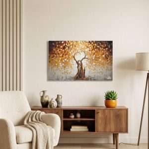 Cuadro árbol familiar 120x80 cm óleo espatulado